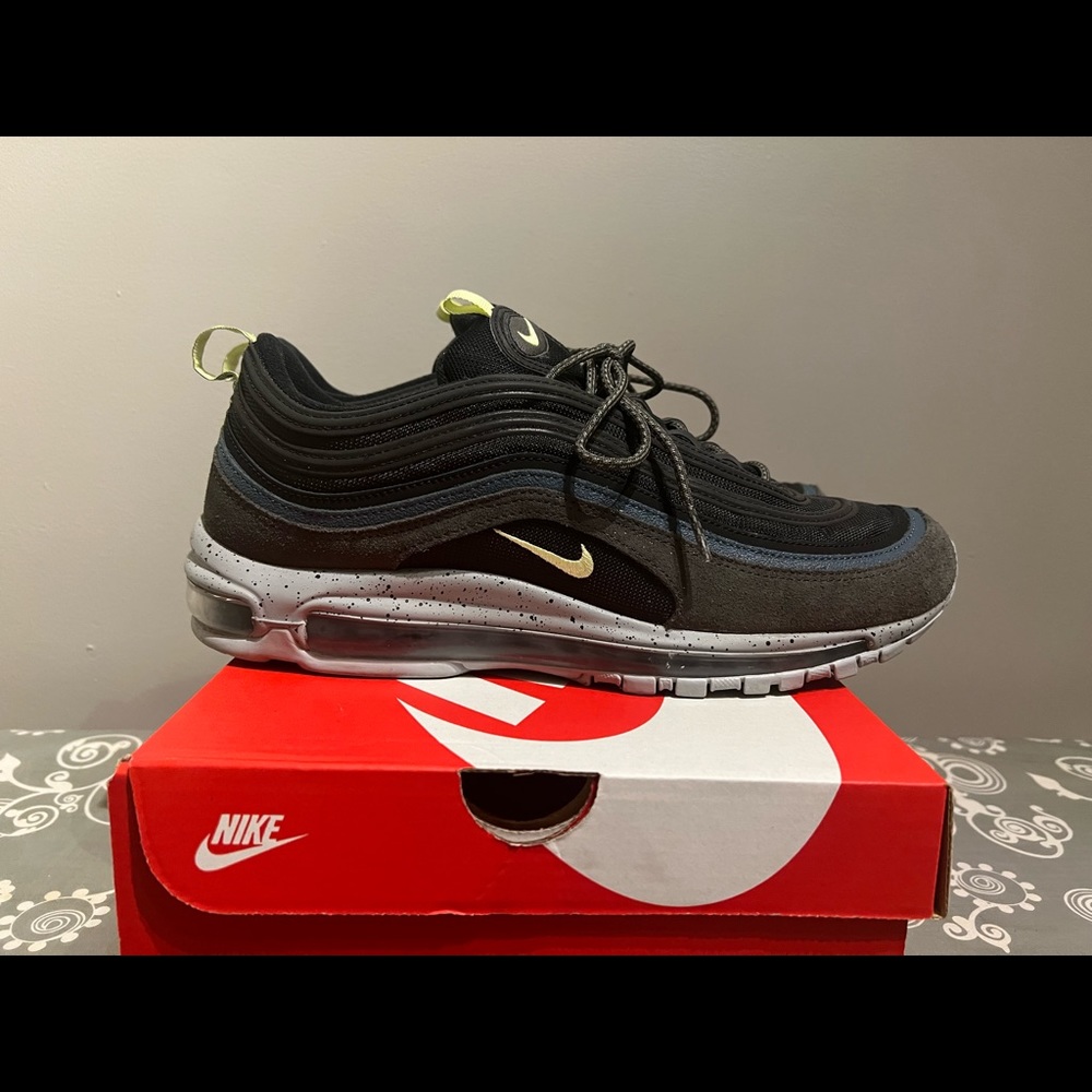 Nike men's Air Max 97 in size 13!  Unique colorways! Green, blue and black.